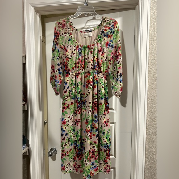 Old Navy Floral Maternity Dress Size L - Picture 1 of 7